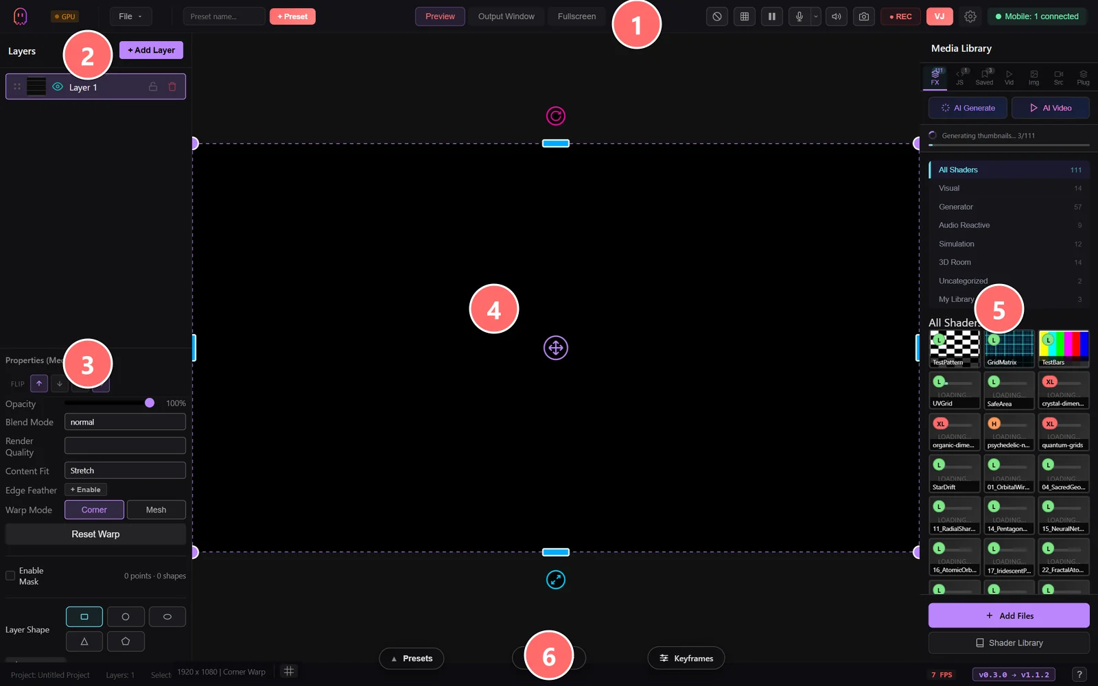 Ghost Arcade interface overview