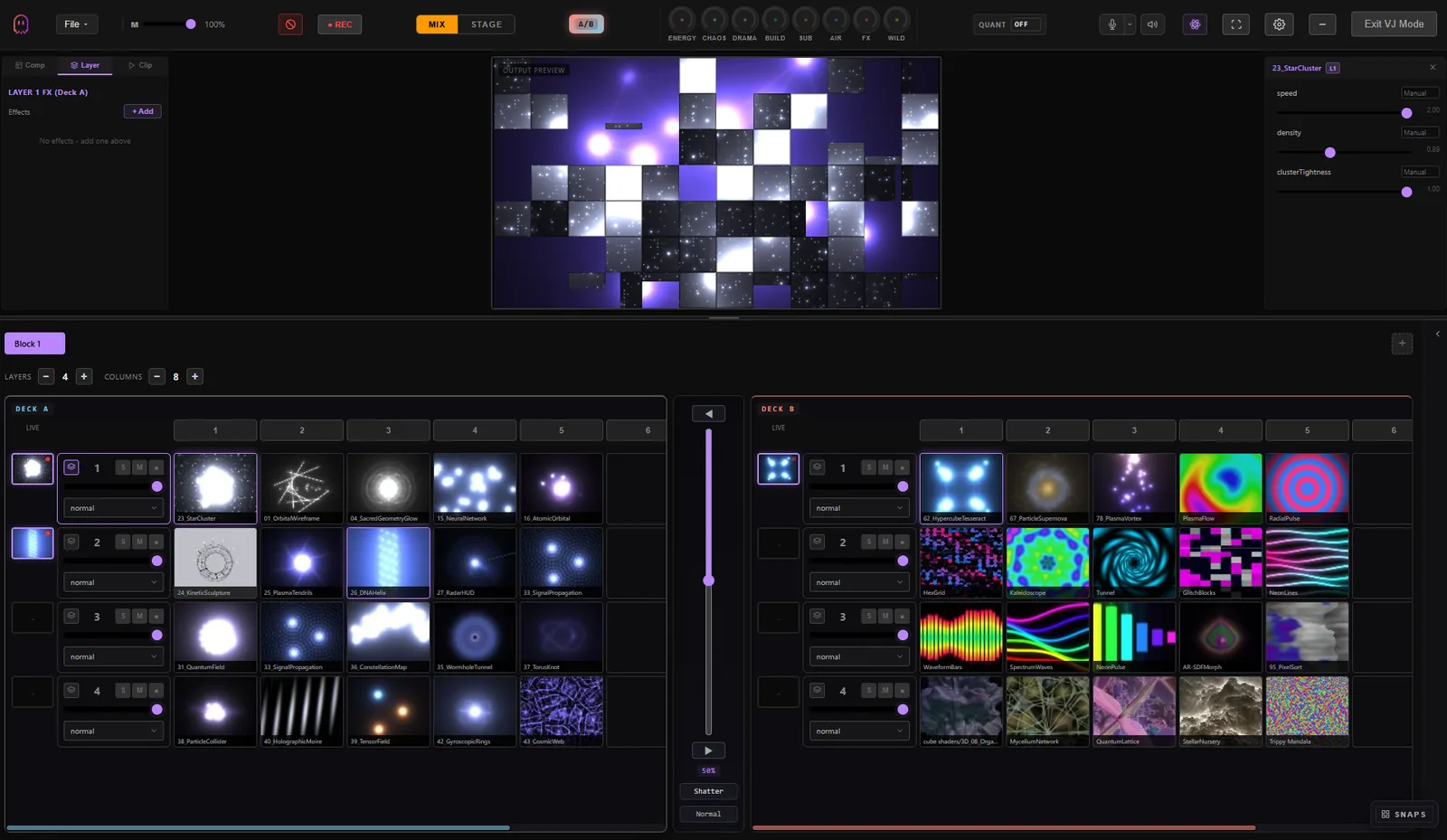 10 Transitions × 9 Blend Modes